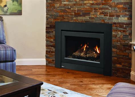 gas fireplace log insert with blower