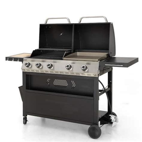 Gas Grill Plus Griddle Combo