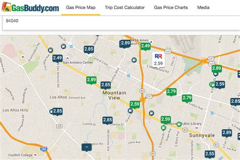 gas price gas buddy near me map