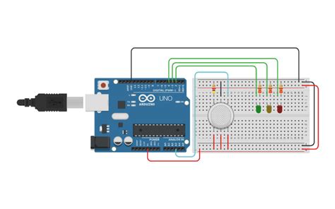 Gas Sensor Arduino Code Tinkercad