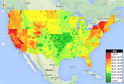 gasbuddy heat map usa