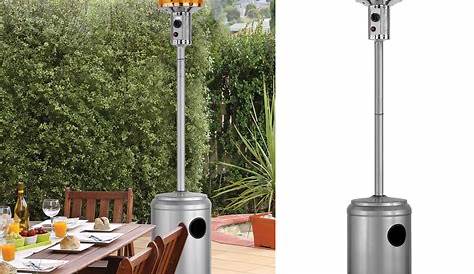 Outdoor Heater Flux LPG Gas Glass Tower Flame Effect
