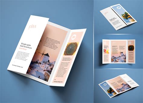 17 x 11 Gate Fold Brochure Mockup on Behance