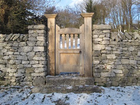 Gate And Stone Wall