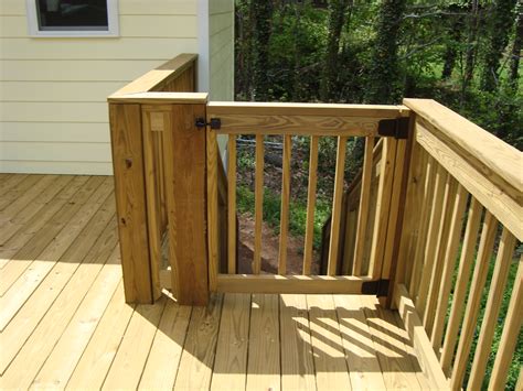 Gate Ideas For Deck Stairs