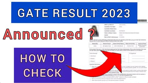 gate result 2023 official date