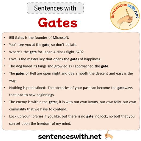 Gate Up Example Sentence