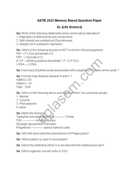 2024 Gate Question Paper Pdf Chery Deirdre
