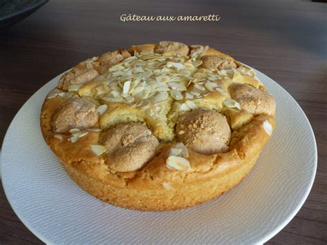 Gâteau amaretti traditionnel italien