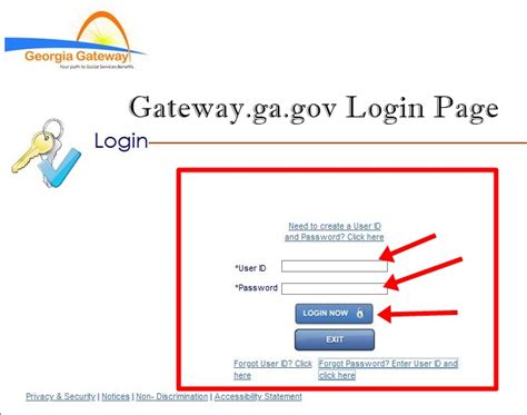 gateway account log in ga