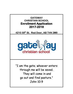 gateway christian school registration