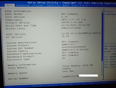 Vintage Computing Gateway 2000 P5100 Boot settings and BIOS