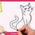 gatto da disegnare facile