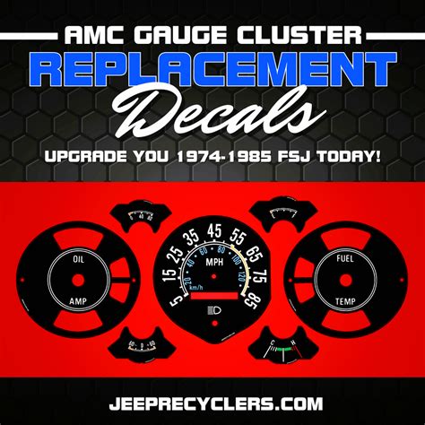 Gauge Cluster Stickers