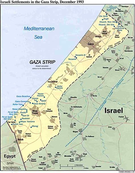 Gaza Strip Map