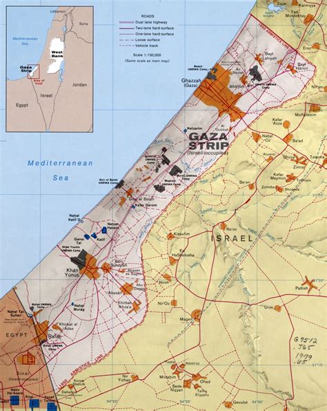 gaza today map