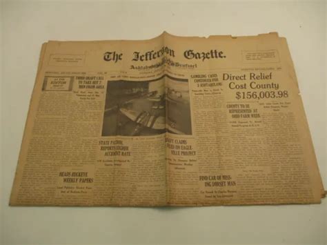 gazette newspaper in jefferson ohio