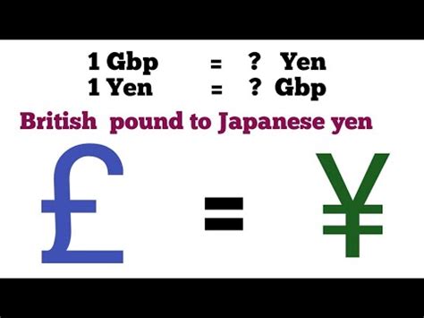 gbp to yen conversion
