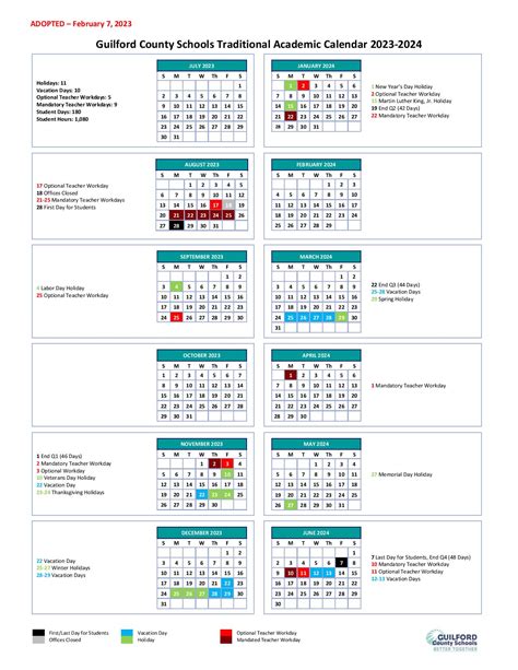 Gccs 2023 To 2024 Calendar