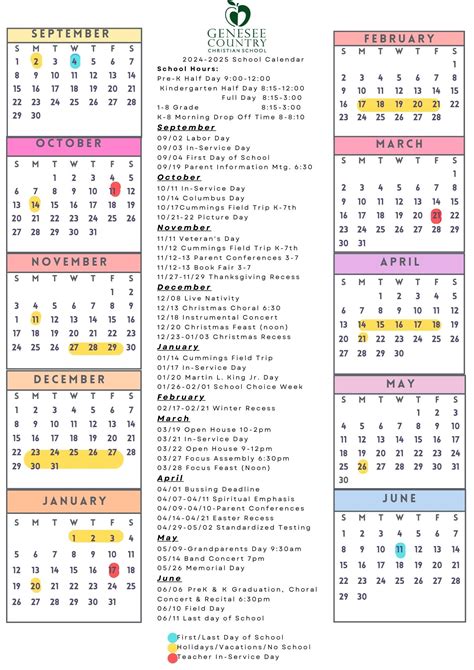 Gccs Calendar 2025-2025