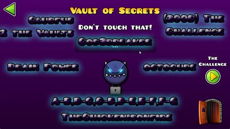 Steam Community Guide Geometry Dash Vault of Secrets Codes