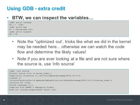 gdb $1 optimized out