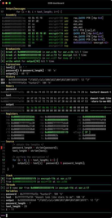 gdb python compiler commands