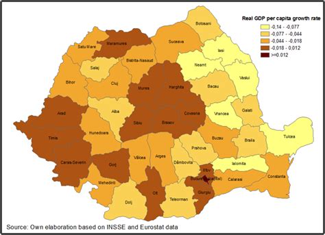 gdp by romanian counties