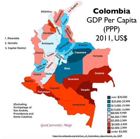 gdp per capita columbia