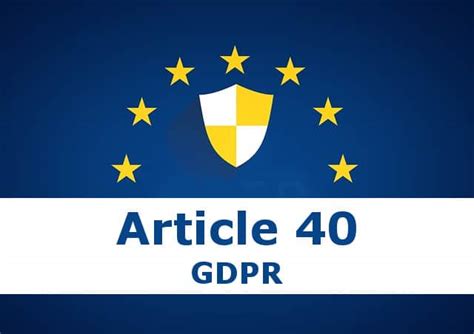 gdpr article 40