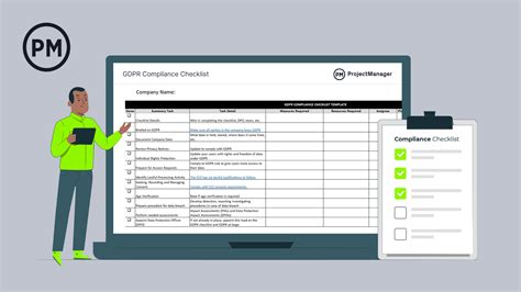 gdpr compliance checklist xls