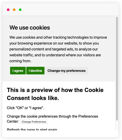 gdpr cookie consent examples