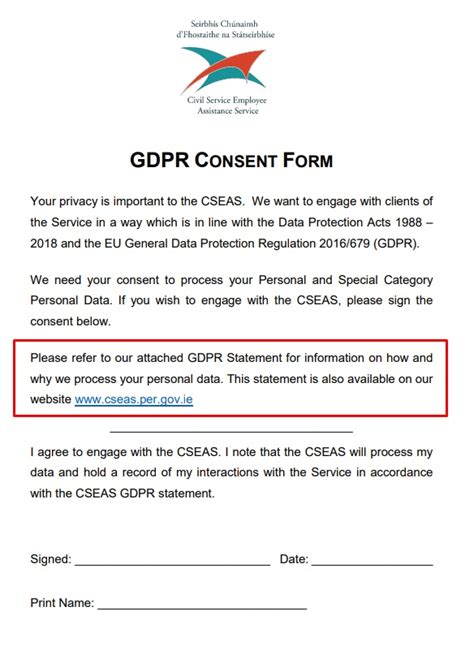 gdpr data consent form template