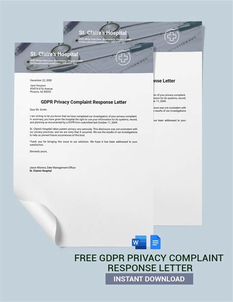 Gdpr Removal Request Template