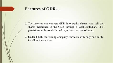 gdr securities