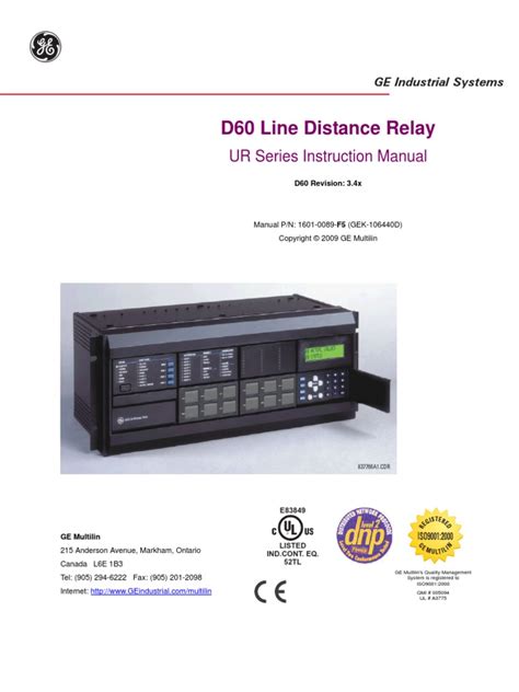 Ge D60 Relay Software