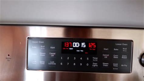 Ge Double Oven Temperature Control