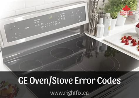 Ge Gas Stove Error Codes
