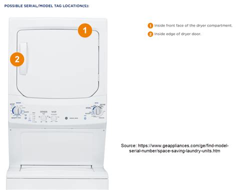 Ge Laundry Center Tech Sheet