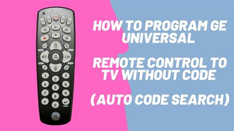 Ge Remote Without Code