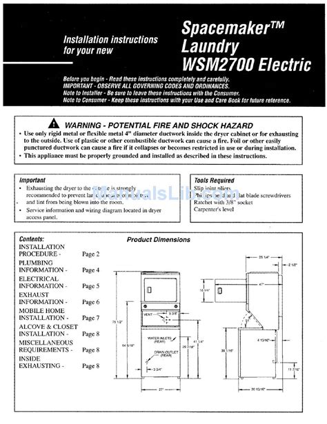 Ge Spacemaker Instructions