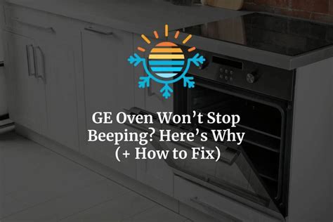 ge stove keeps beeping