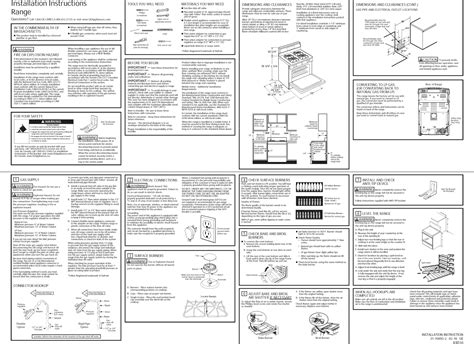 Ge Stove User Guide