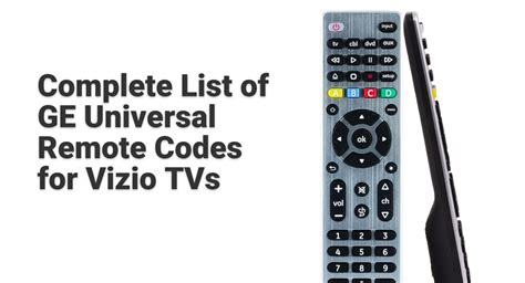 GE Universal Remote Codes for ROKU [2022 Updated Guide]