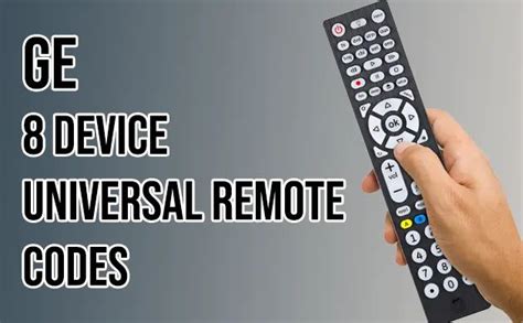 GE 8Device Universal Remote Control in the Universal Remotes