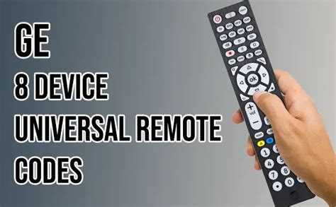 Ge Universal Remote Codes For Vizio Tv