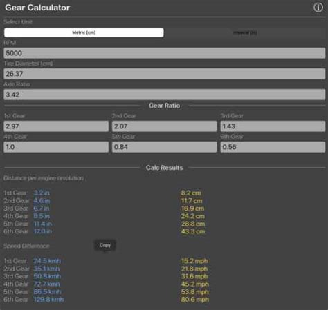 Gear Calculator Engineering
