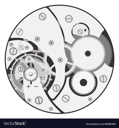 Gear Clock Vector
