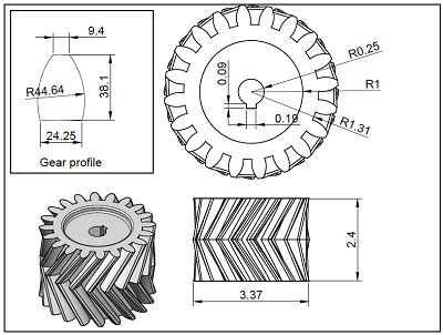 Gear Design Autocad