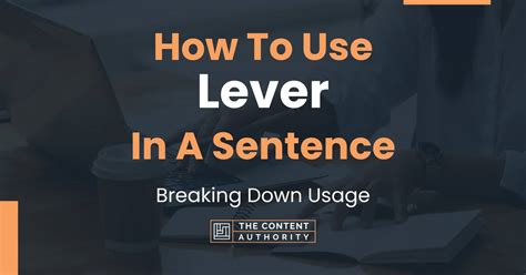 Gear Lever Example Sentence